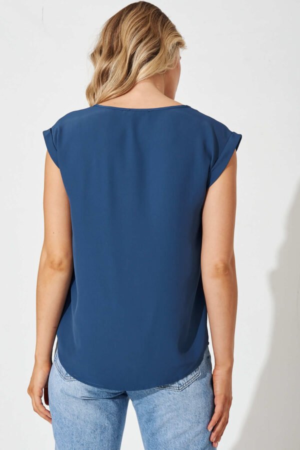 Top in Charcoal with Apricot Floral - Image 12