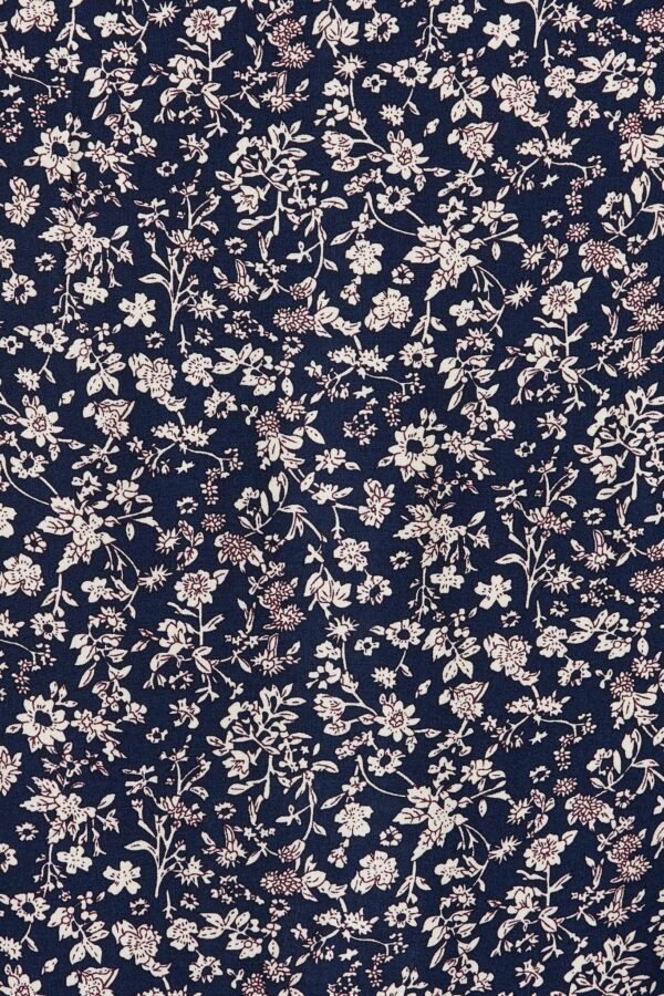 Maxi Skirt In Navy With White Floral - Image 6