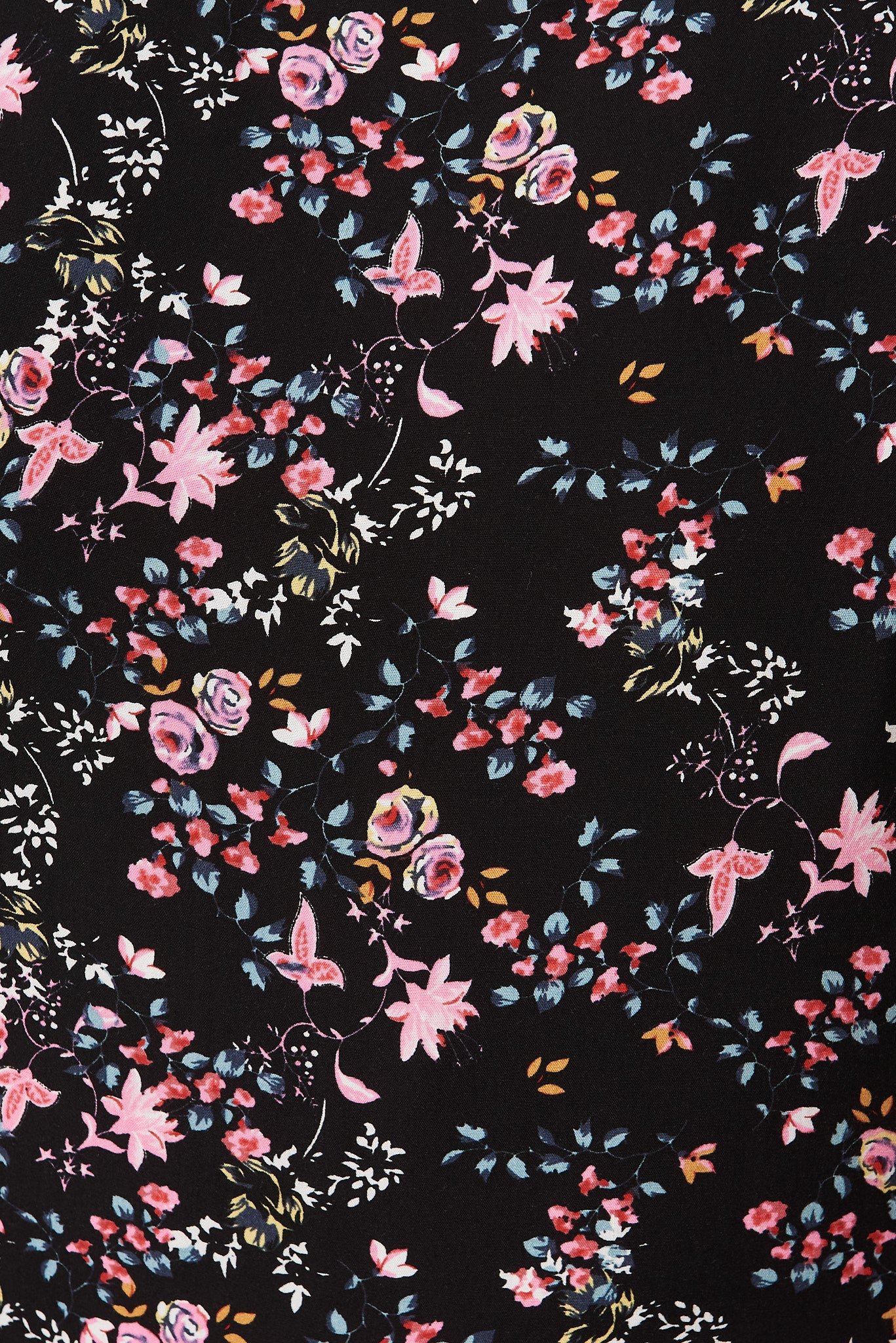 Top In Black With Pink Floral - Image 6