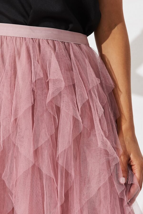 Midi Tulle Skirt In Pink - Image 15