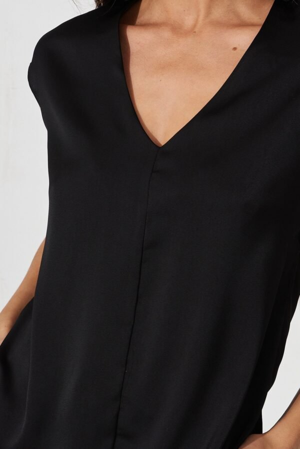 Top In Black Satin - Image 5