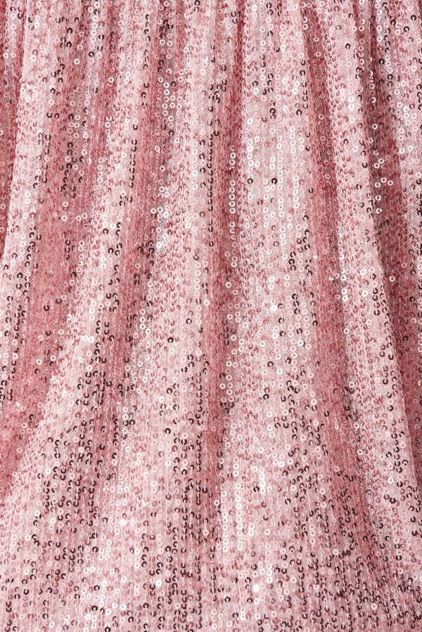 Sequin Mock Wrap Top In Blush - Image 9