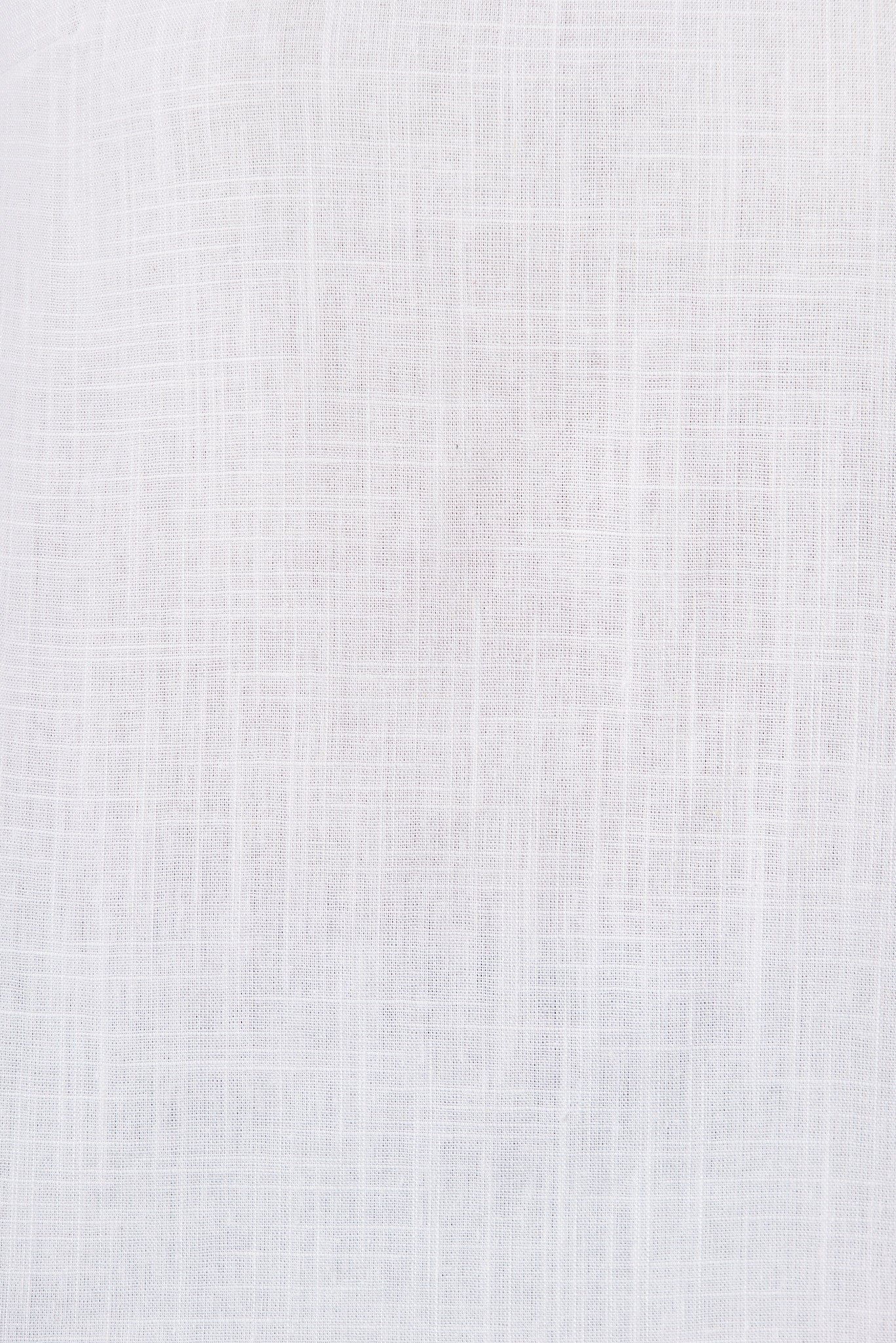 Top In White Cotton Linen Blend - Image 6
