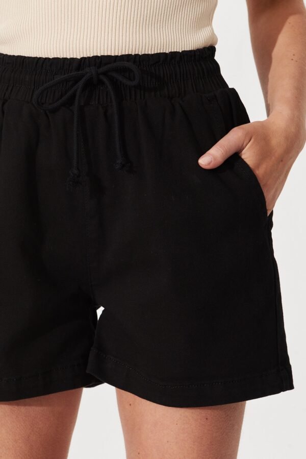 Shorts In Black Cotton - Image 5