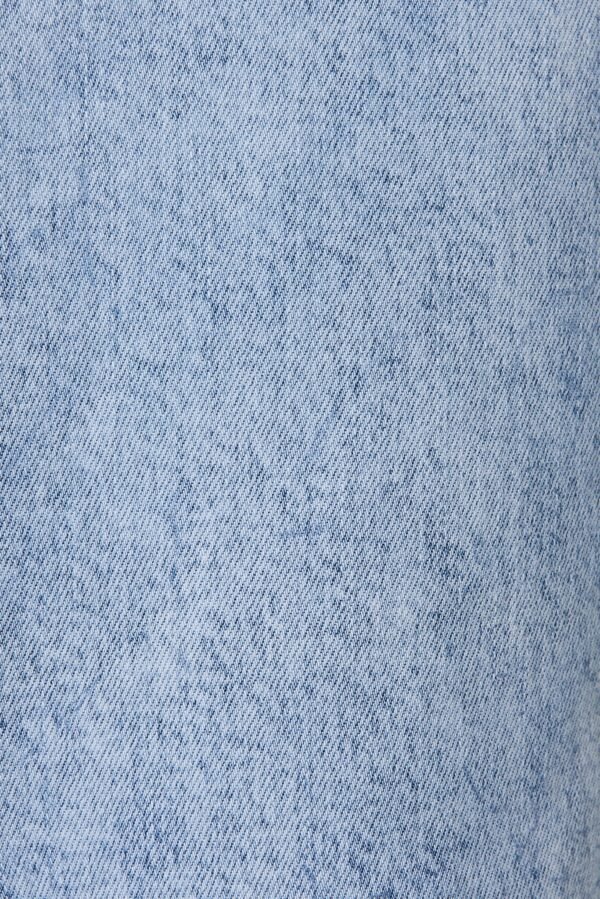 Midi Stretch Denim Skirt In Light Blue Wash - Image 10
