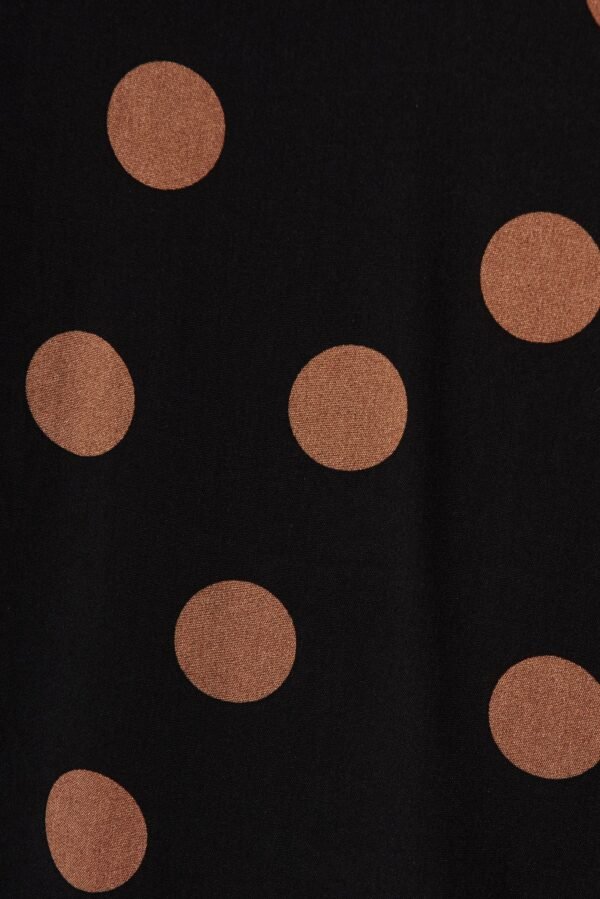 Maxi Skirt In Black With Brown Spot - Image 7