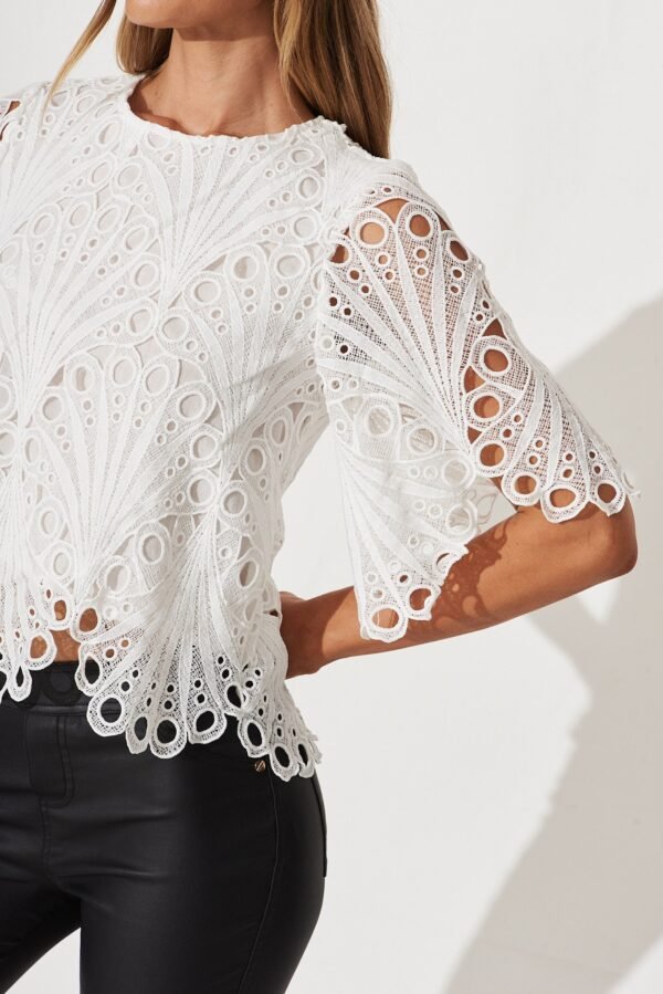 Top In White Lace - Image 5