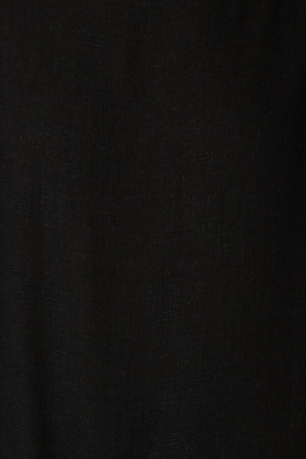 Top In Black Linen Blend - Image 5