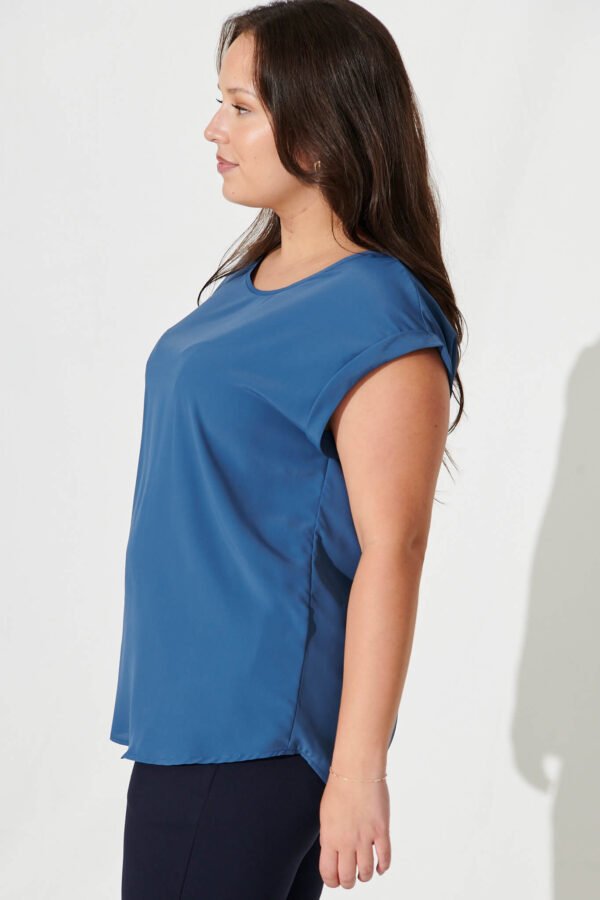Top in Charcoal with Apricot Floral - Image 14