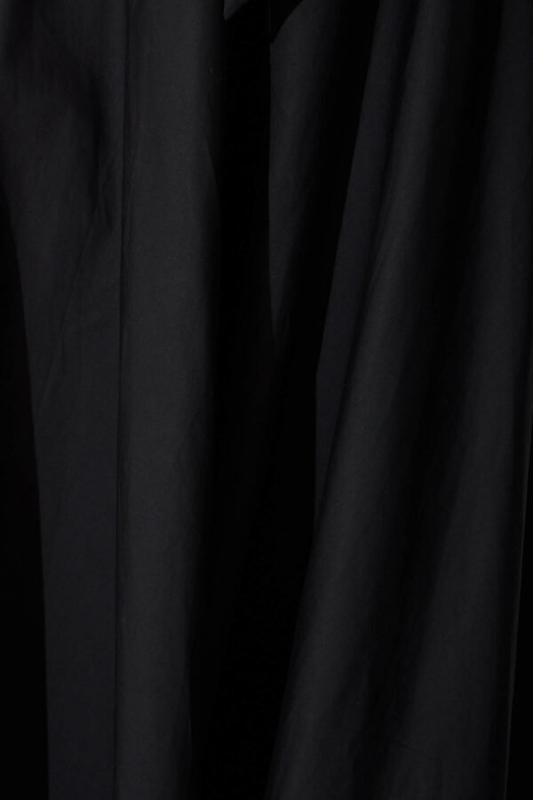 Midi Skirt In Black Cotton - Image 6