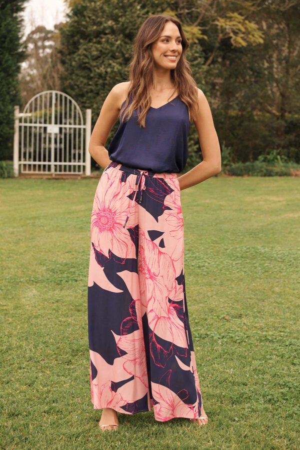 Top In Navy Satin - Image 4