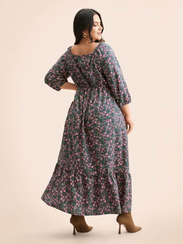 Ditsy Floral Woven Ribbon Maxi Dress - Image 19
