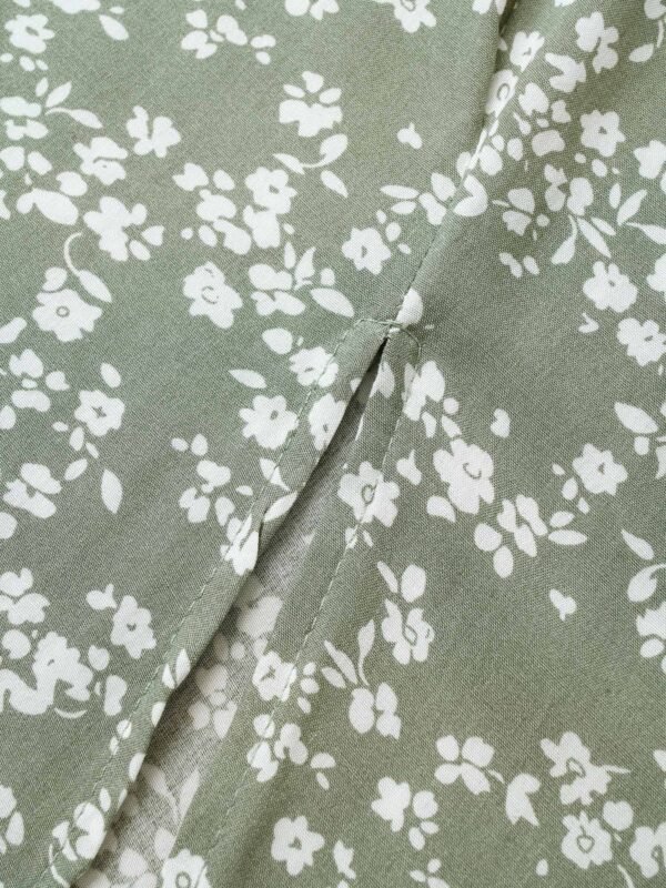 Bloom Dress - Flutter Sleeve Ditsy Floral Pocket Split Maxi Dress - Image 28