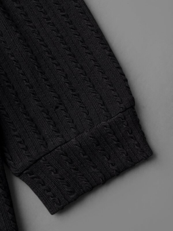 One Shoulder Plain Textured Dress - Image 6
