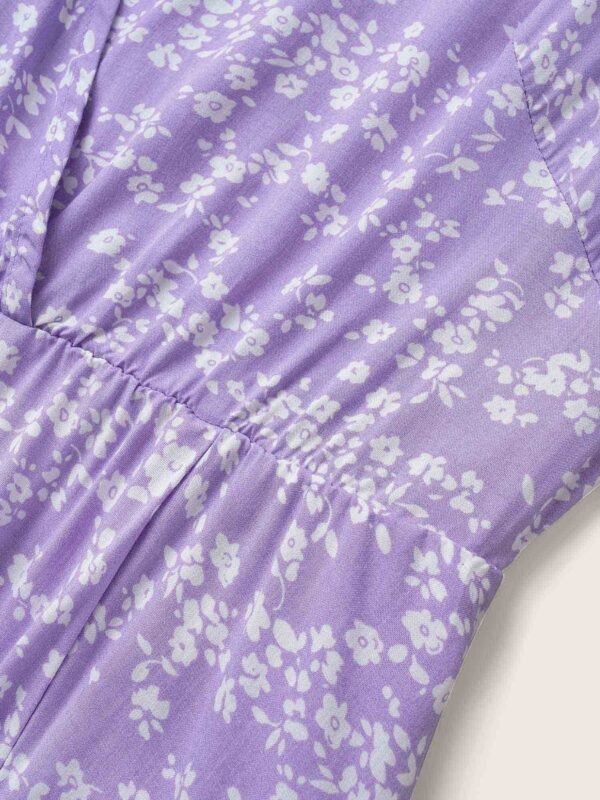 Bloom Dress - Flutter Sleeve Ditsy Floral Pocket Split Maxi Dress - Image 58