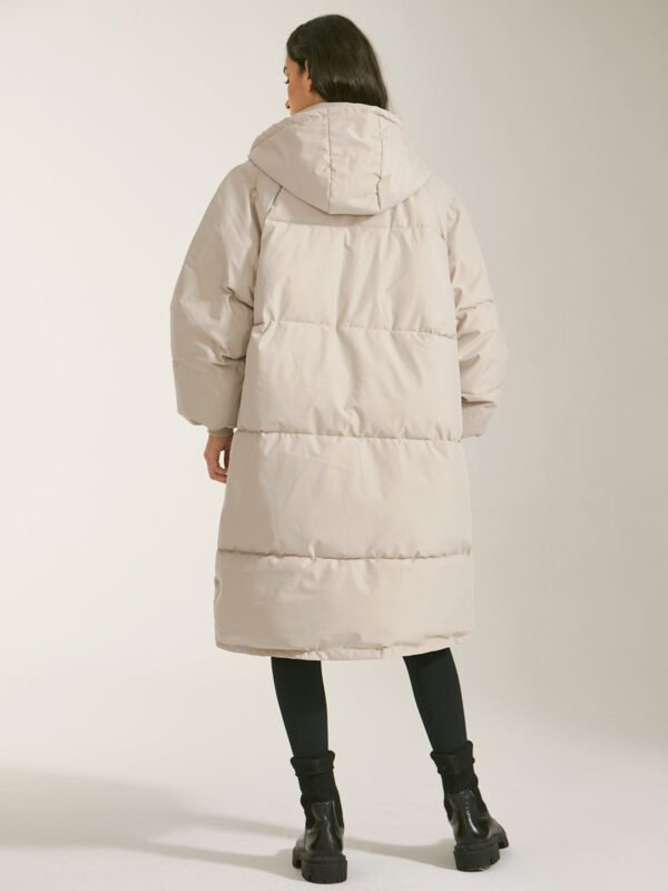 Long Hooded Puffer Parka Coat - Image 6