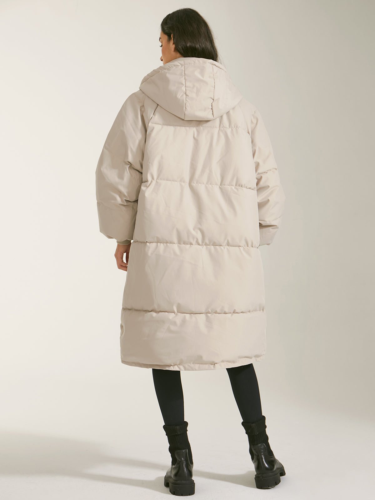 Long Hooded Puffer Parka Coat - Image 6