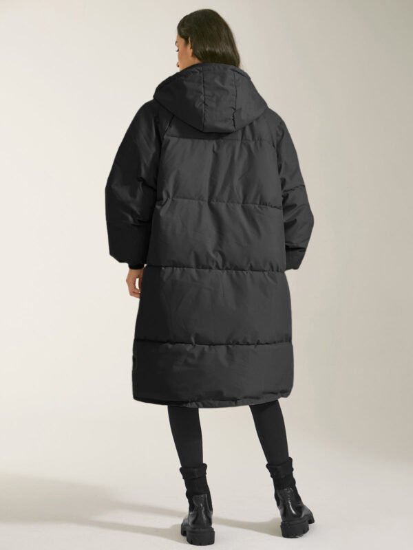 Long Hooded Puffer Parka Coat - Image 8