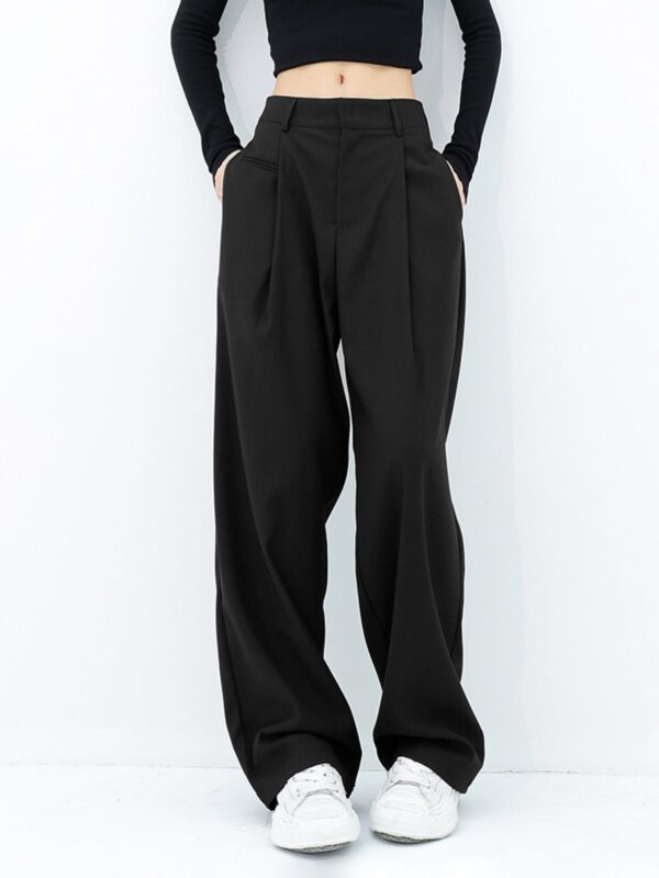 Basic Baggy Wide Leg Dress Pants - Image 2