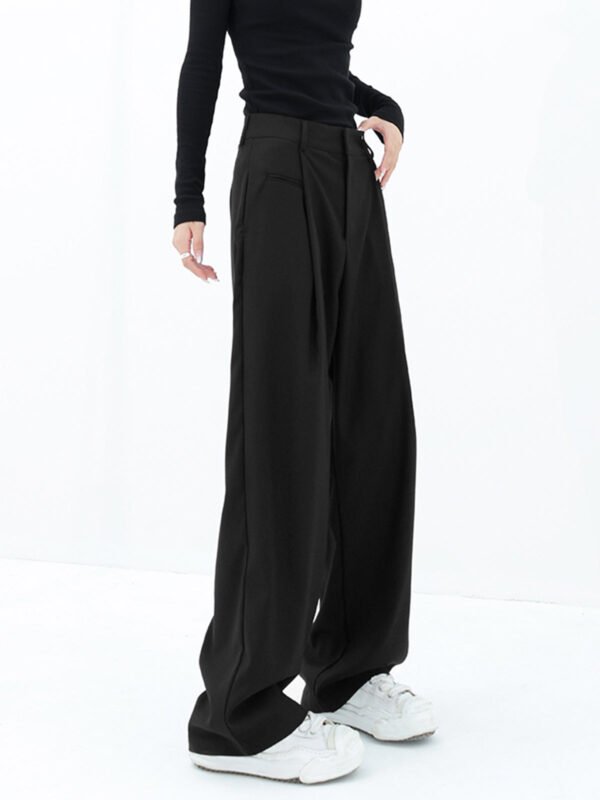 Basic Baggy Wide Leg Dress Pants - Image 3