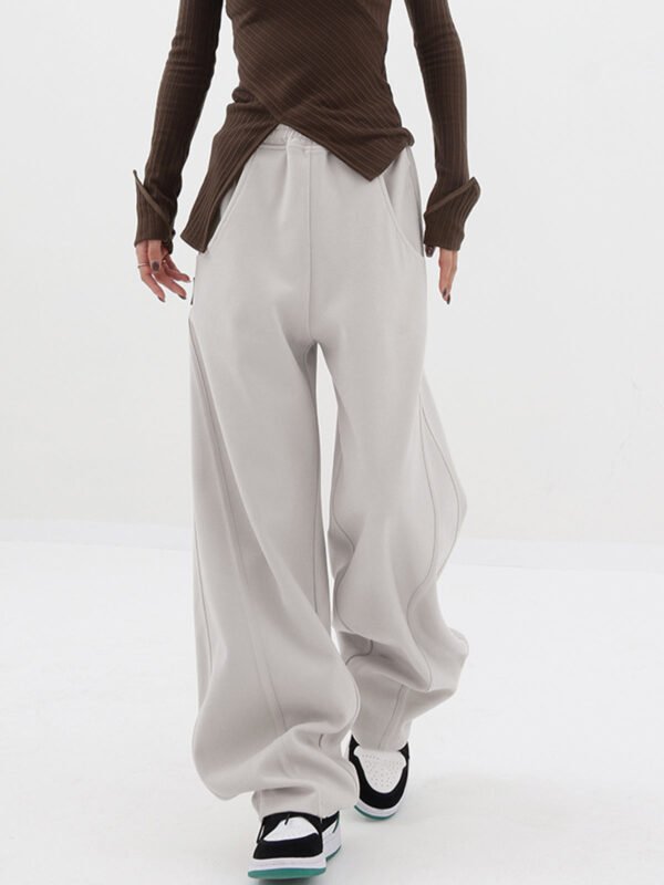 Baggy Solid Wide Leg Pants - Image 5