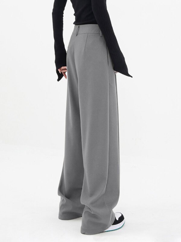 Basic Baggy Wide Leg Dress Pants - Image 9