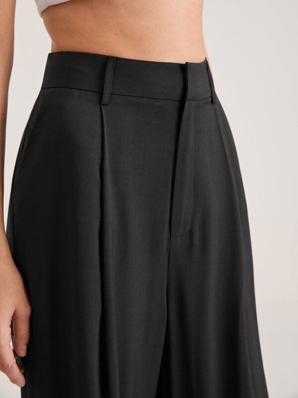 Oversized High Waisted Pleat Front Trousers - Image 5