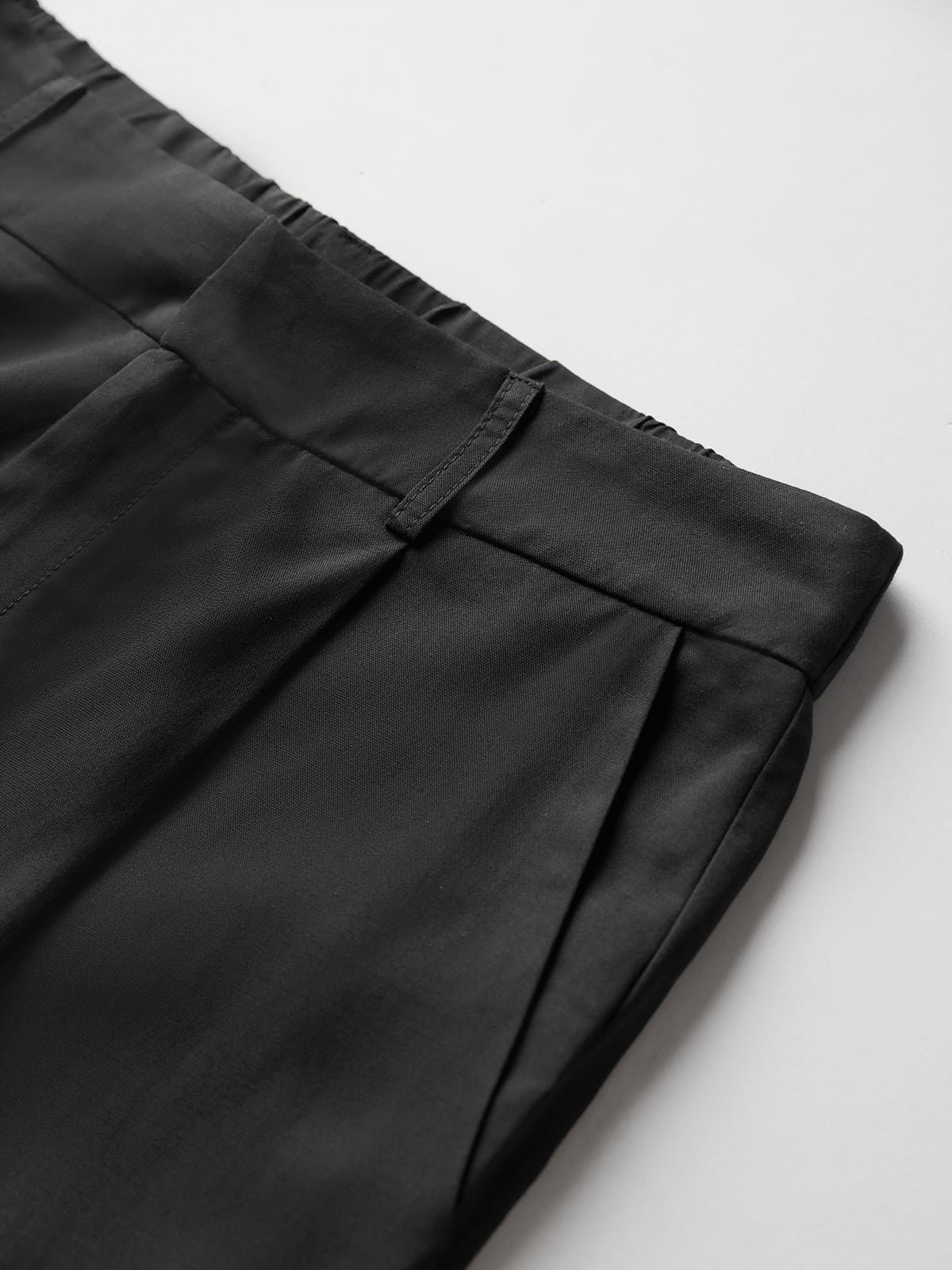 Oversized High Waisted Pleat Front Trousers - Image 8