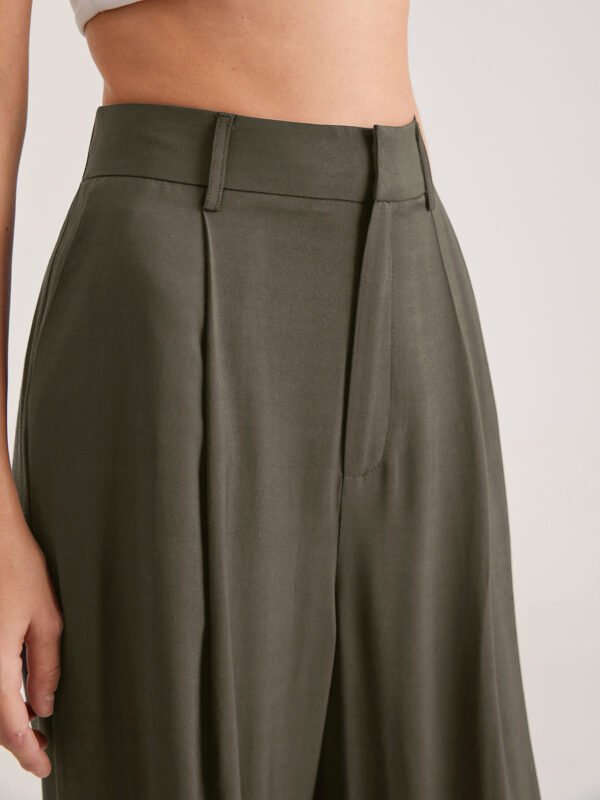Oversized High Waisted Pleat Front Trousers - Image 19