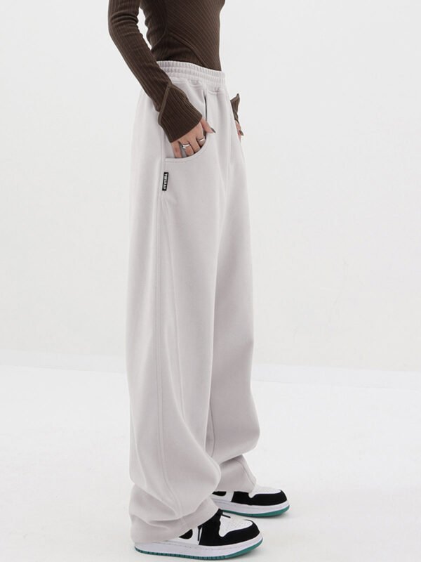 Baggy Solid Wide Leg Pants - Image 6