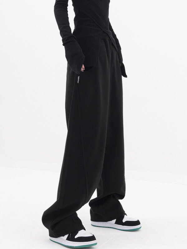 Baggy Solid Wide Leg Pants - Image 3