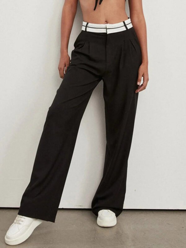 Highway Reverse Waistband Wide Leg Dress Pants - Image 3