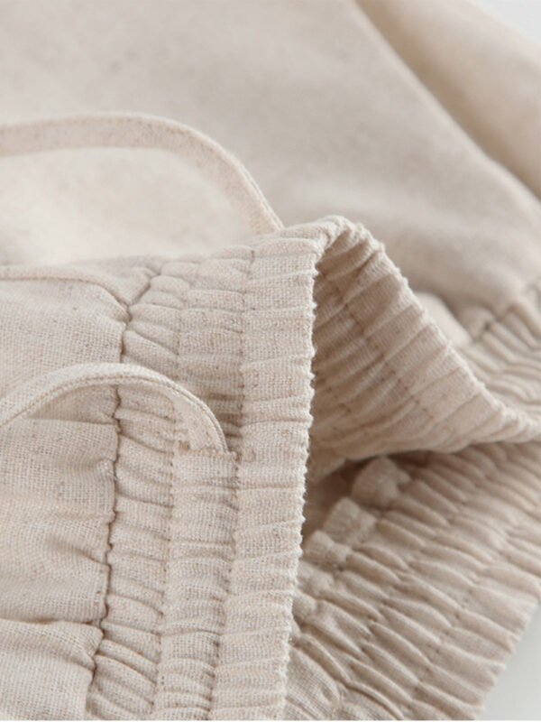 Utility Linen Two Piece Wide Leg Pants Set - Image 4