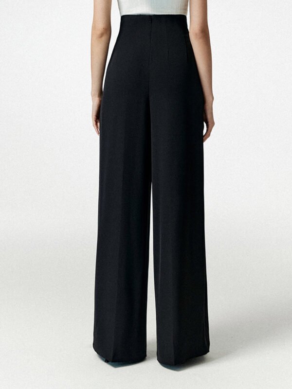 Notch Wide Leg Dress Pants - Image 4