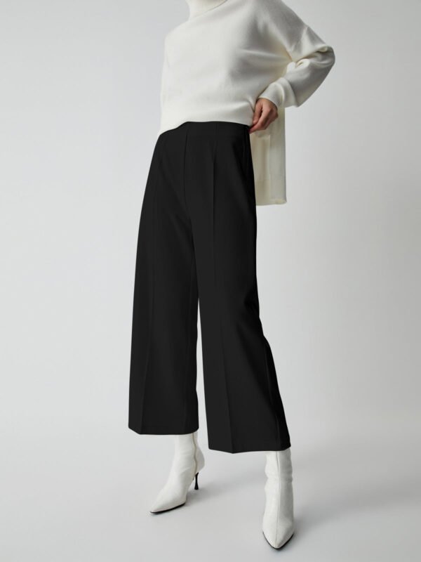 Effortless Wide Leg Culotte Pants - Image 8