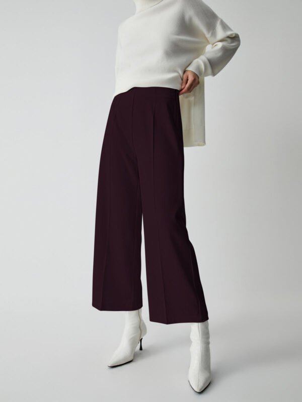 Effortless Wide Leg Culotte Pants - Image 12