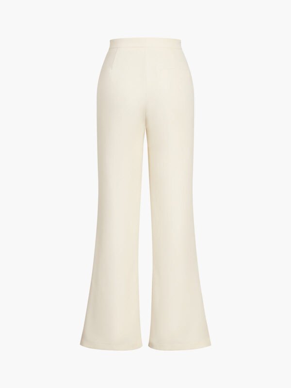 Solid Tube Top With Wide Leg Pants Set - Image 7