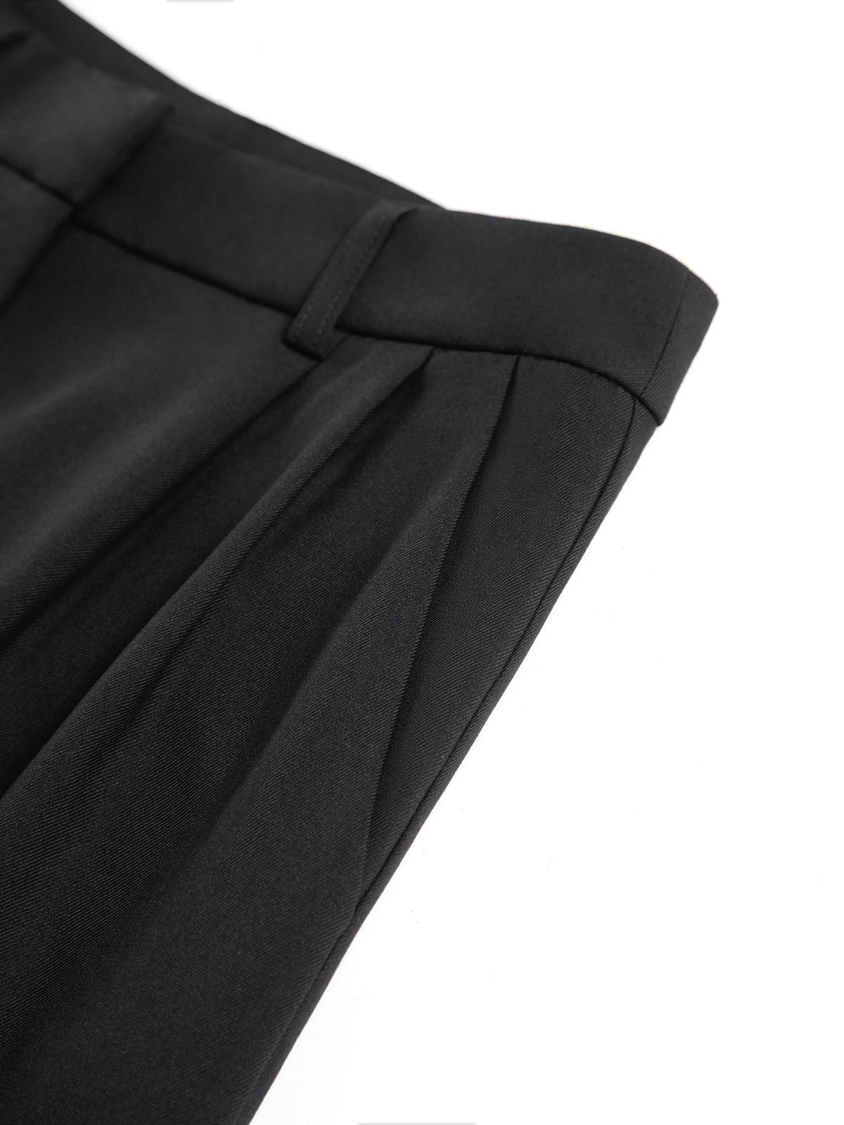 Solid Wide Leg Pants Without Belt - Image 8