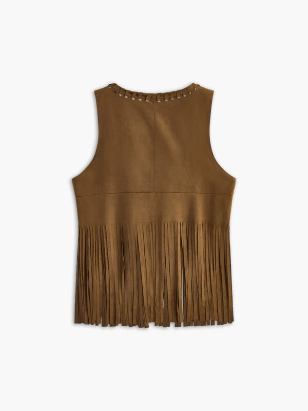 Suede Tassel Vest - Image 2