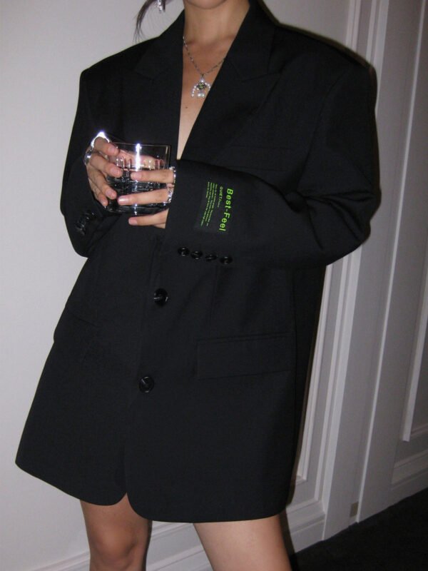 Lapel Button Pockets Blazer - Image 9