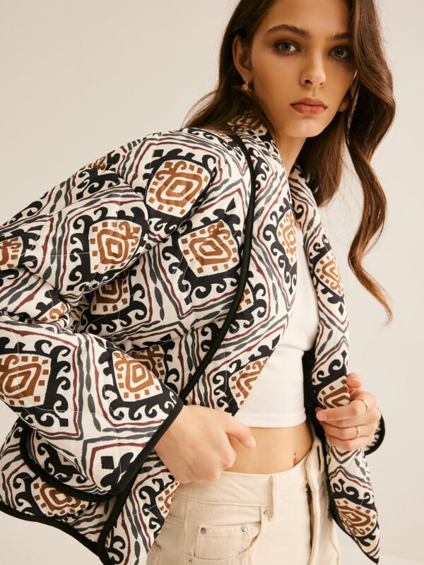 Boheme Printed Winter Coat - Image 4