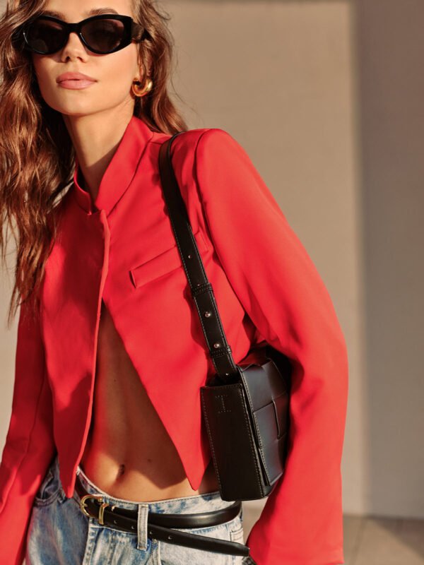 Split Crop Blazer - Image 3