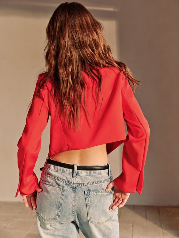 Split Crop Blazer - Image 2