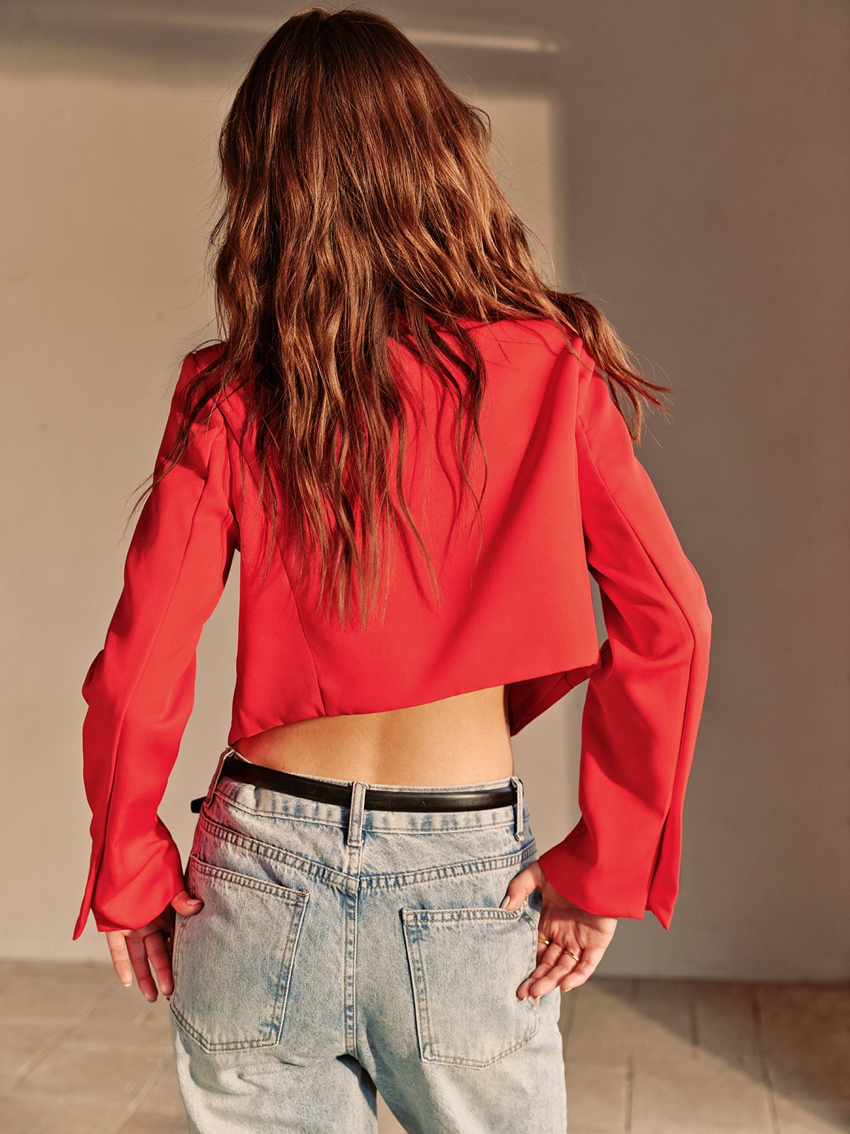 Split Crop Blazer - Image 2