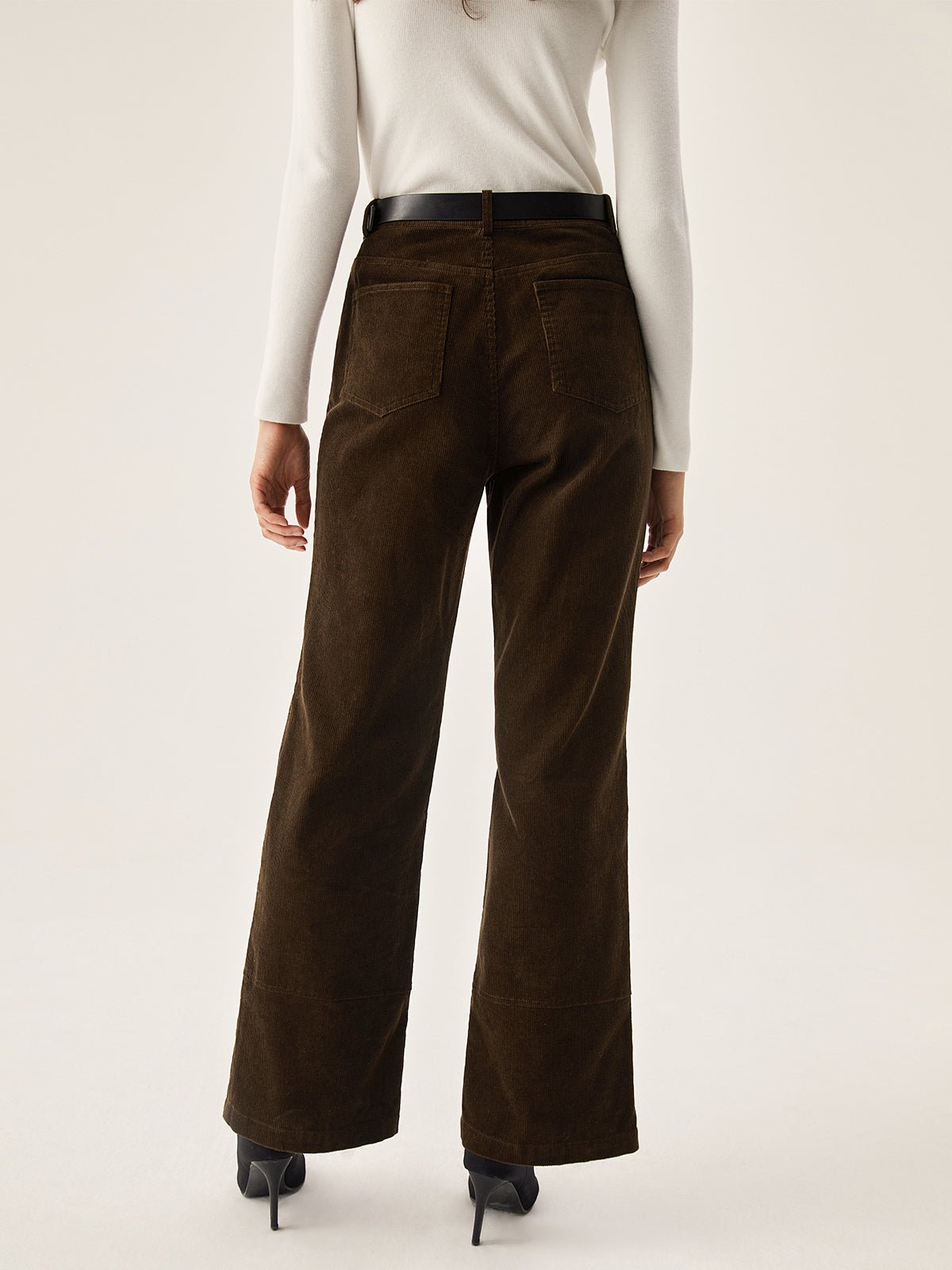 Corduroy Wide Leg Pocket Pants - Image 3
