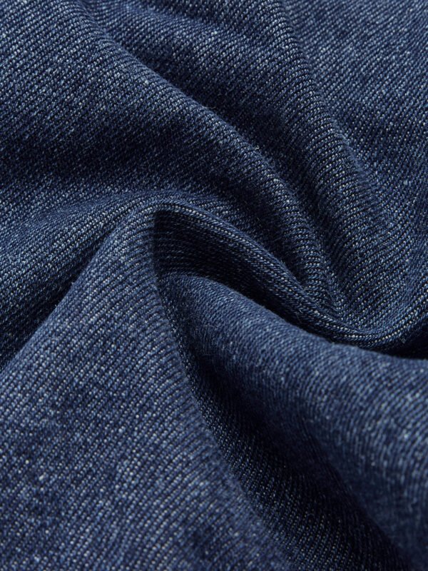 Denim Pockets Turn Down Collar Vest - Image 8