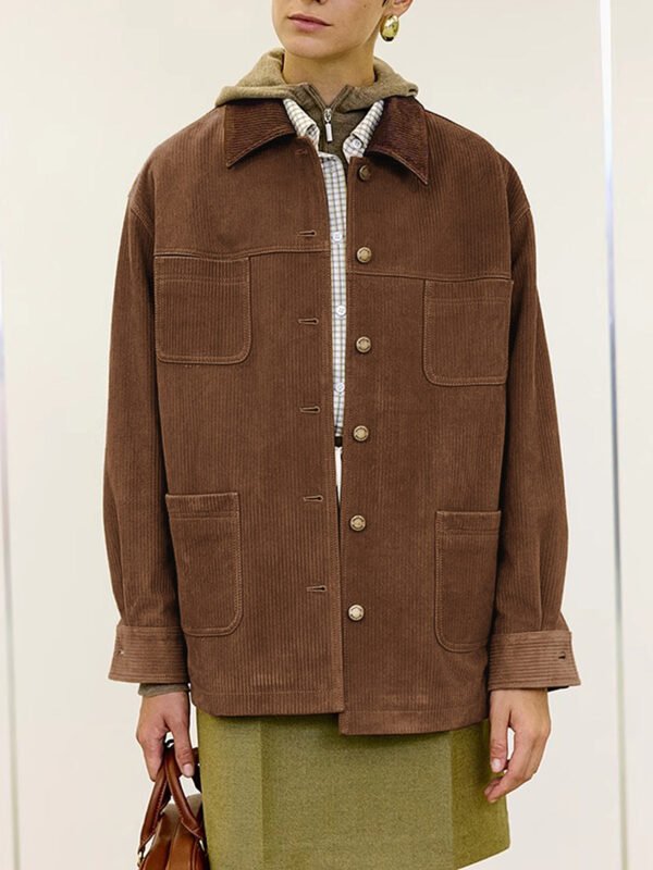 Vintage Corduroy Cargo Polo Jacket - Image 2