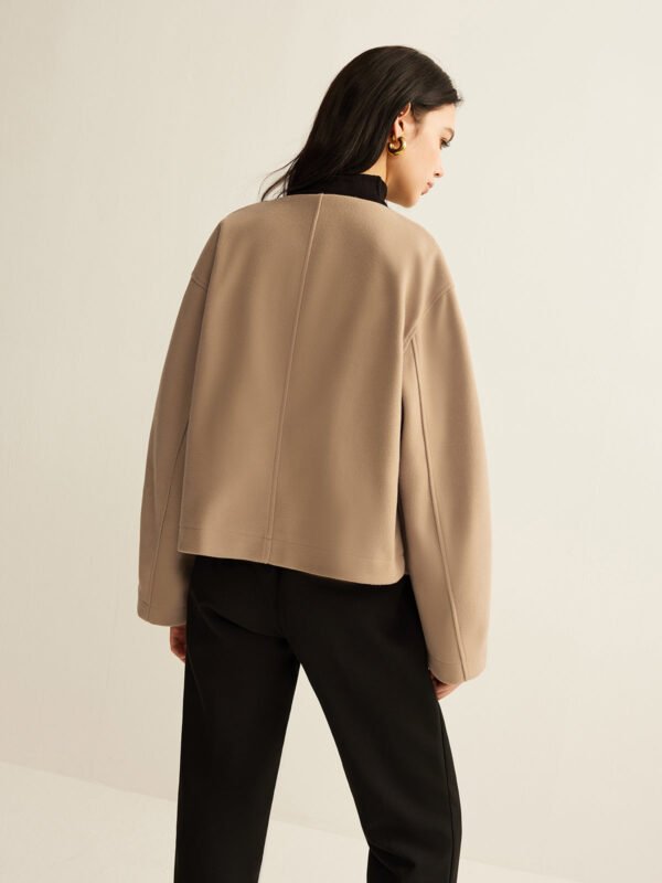 Plain Lapel Shift Jacket - Image 6