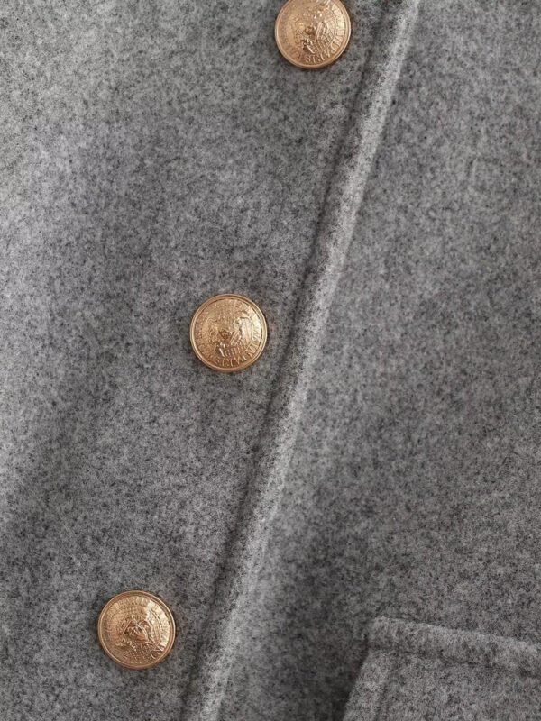 Suede Button Short Polo Jacket - Image 3