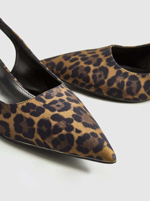 Leopard Kitten Slingback Pumps - Image 5